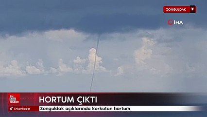 Zonguldak açıklarında korkutan hortum