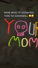 Mom Colorful Skull Your Mom Funny Embroidery Halloween Sweatshirt