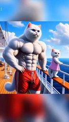 Dady cat rescue his kitten.