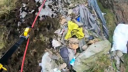 Waterfalls of rubbish plague the highest peak in Wales