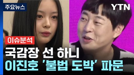 [이슈플러스] 국감장 선 하니...개그맨 이진호 '불법 도박' 파문. / YTN