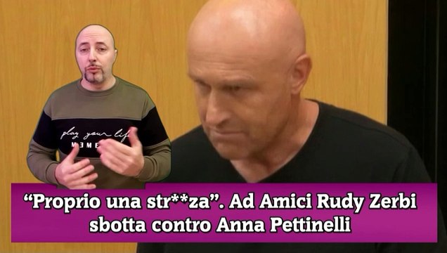 Amici, Rudy Zerbi sbrocca di brutto contro Anna Pettinelli