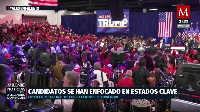 Empate entre Kamala Harris y Donald Trump en las encuestas a tres semanas de las elecciones en EU