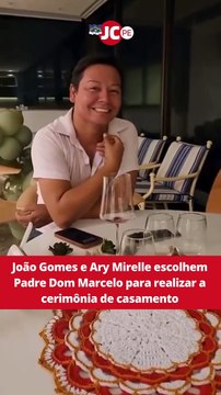 João Gomes e Ary Mirelle escolhem Padre Dom Marcelo para realizar a cerimônia de casamento
