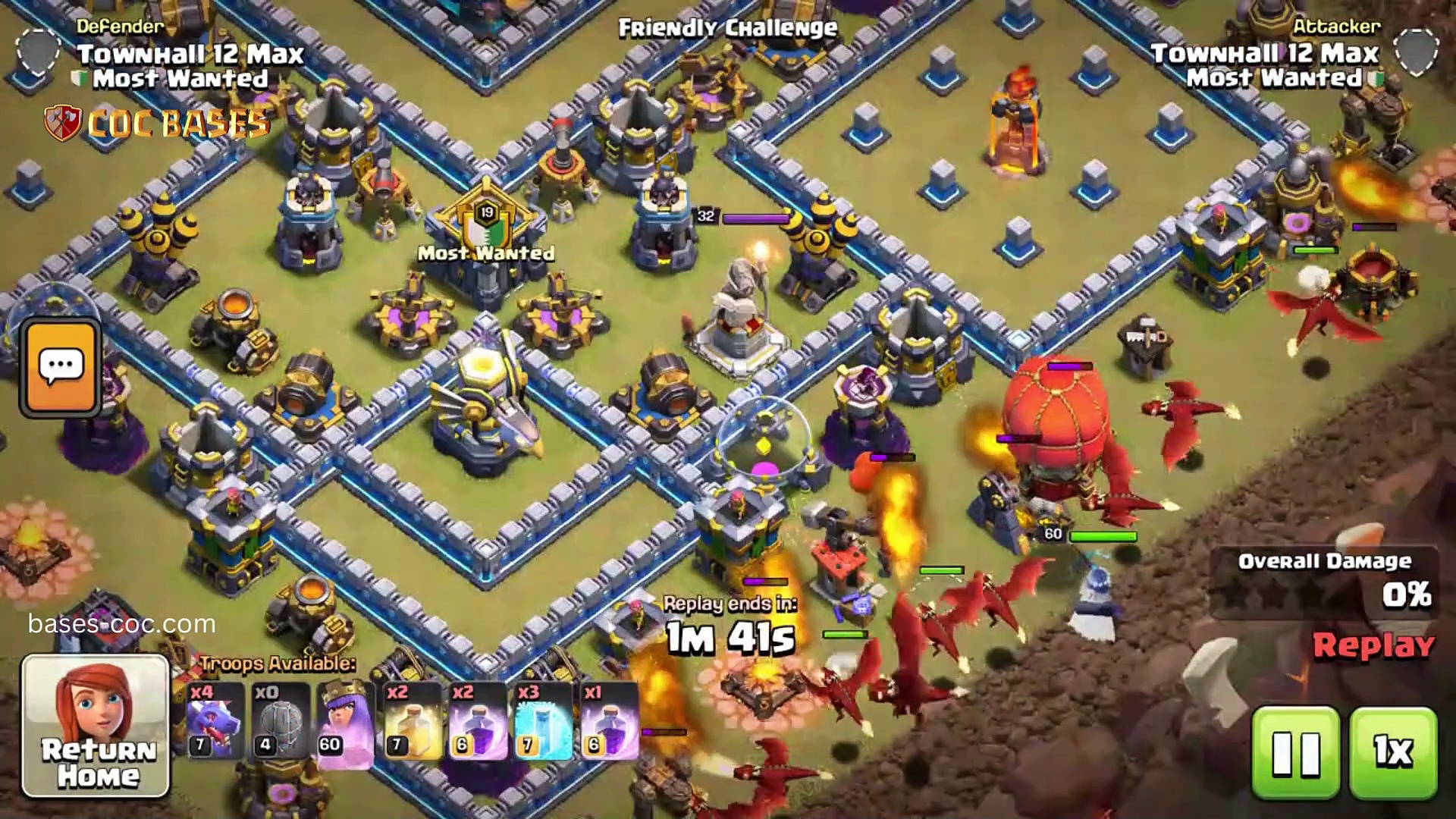 Townhall 12 Bases