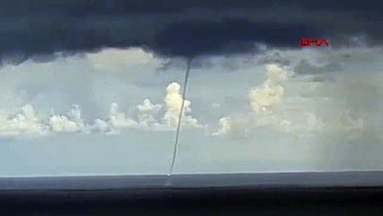 Zonguldak açıklarında hortum kamerada