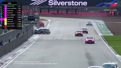 Fiesta ST240 Championship 2024 Silverstone 2 Race 1 Horrobin Hayden Big Crash