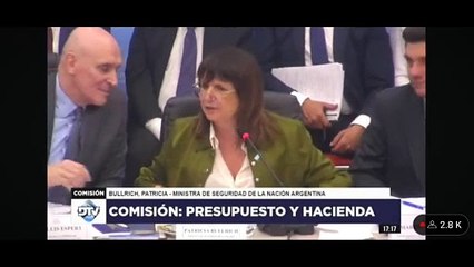 "¡Asesina de bebés!", gritos y confusión durante la alocución de Bullrich en la Comisión de Presupuesto y Hacienda