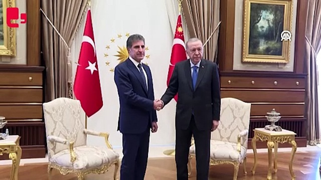 Cumhurbaşkanı Erdoğan, Irak Kürt Bölgesel Yönetimi Başkanı Neçirvan Barzani'yi kabul etti