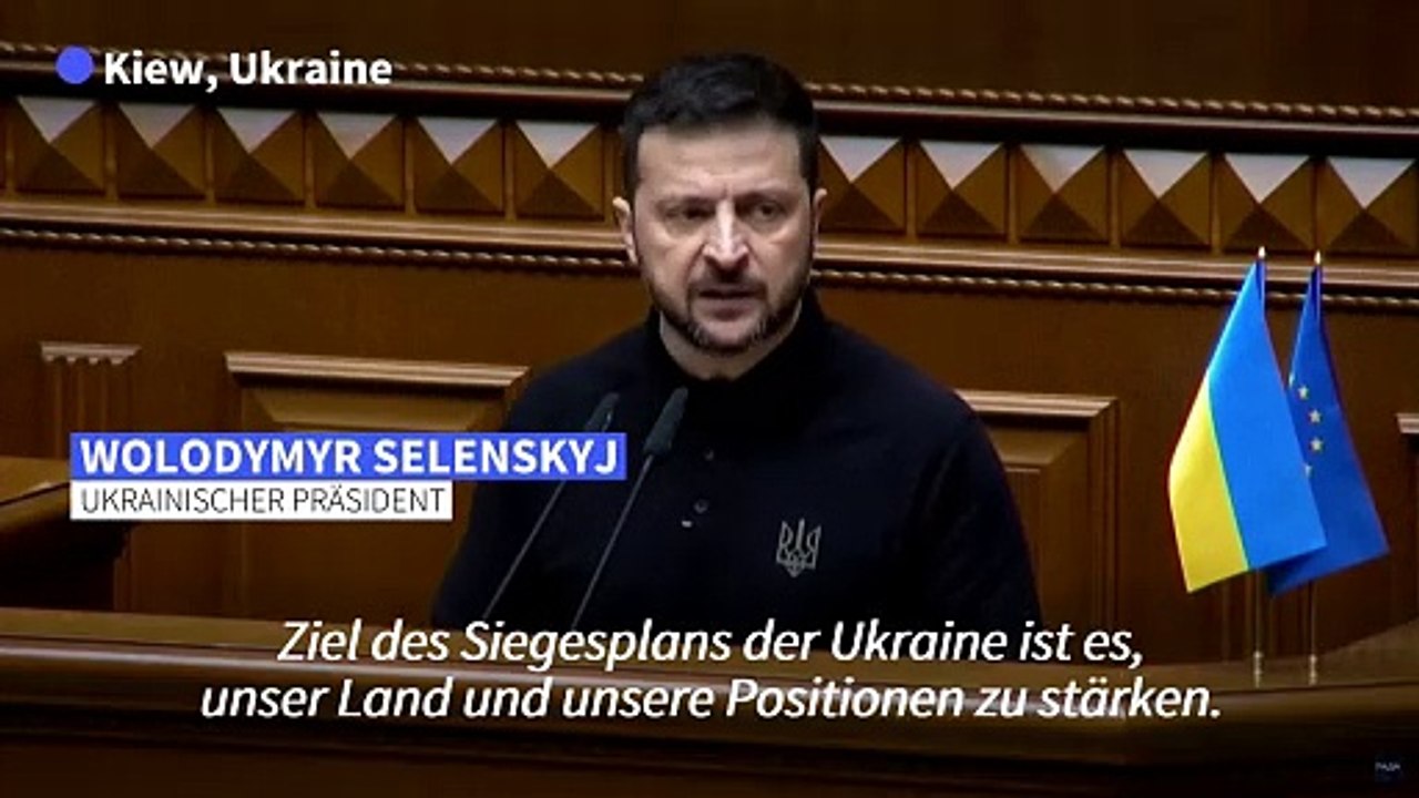 Selenskyj: 'Siegesplan macht uns stark genug für Beenden des Kriegs'