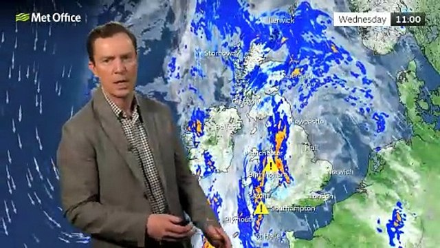 Met office issues yellow weather warnings for parts of UK