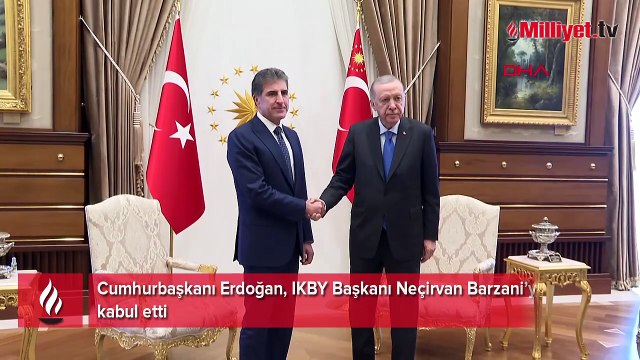 Cumhurbaşkanı Erdoğan, IKBY Başkanı Barzani'yi kabul etti