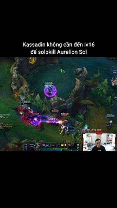 Kassadin không cần đến lv16 để solokill Aurelion Sol #kassadin #aurelionsol #lienminhhuyenthoai #leagueoflegends