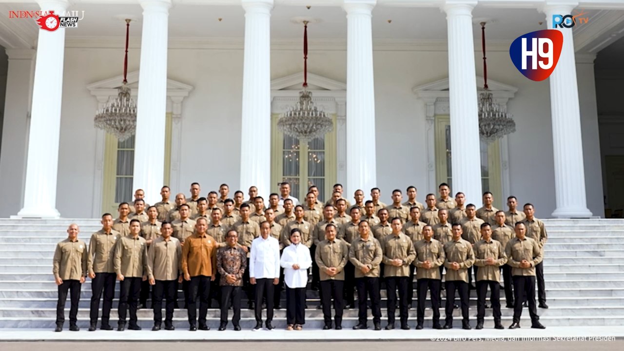 Presiden Jokowi dan Iriana Pamitan Dengan Keluarga Besar Istana