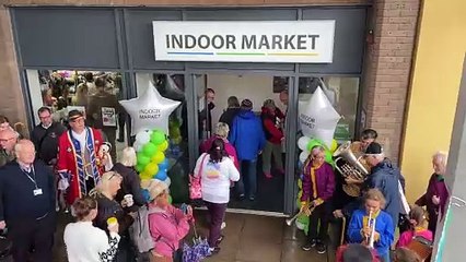 Newton Abbot's new temporary market hall opens