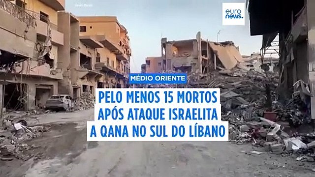Pelo menos 20 mortos após novos ataques israelitas ao sul do Líbano