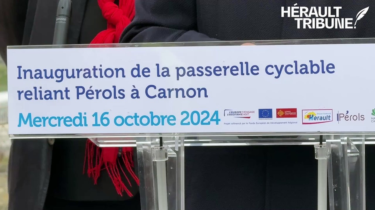 La passerelle reliant Pérols à Carnon (enfin) inaugurée