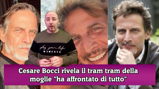 Cesare Bocci rivela il tram tram della moglie ha affrontato di tutto