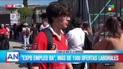 200 metros de fila para entrar a la "Expo Empleo BA"