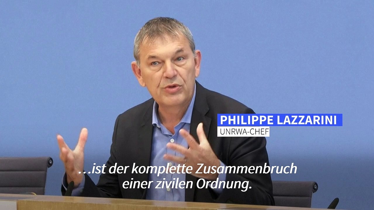 Un-palästinenserhilfswerk: zivile ordnung im gazstreifen ist zusammengebrochen