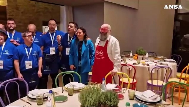 G7 Inclusione e Disabilita' a Perugia, a pranzo cucina PizzaAut