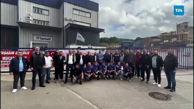 Tarkett işçilerinden Fernas madencilerine destek: Fernas işçisi yalnız değildir