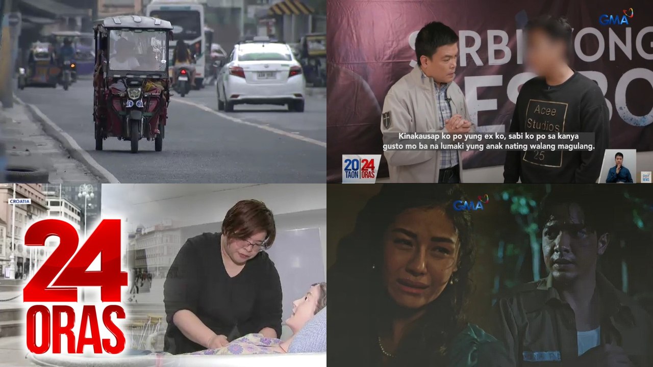 24 Oras: (Part 3) LTO, sinuspinde muna ang pagpaparehistro ng mga light e-vehicle; Libu-libong trabaho sa Croatia, alok sa mga Pinoy caregiver; Cast ng "Pulang Araw" aminadong hirap panuorin ang mabibigat na scene, atbp.
