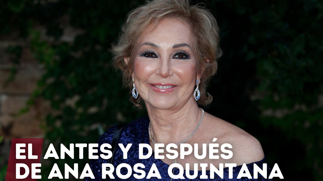 Antes y después: así era Ana Rosa Quintana hace 20 años y así es ahora