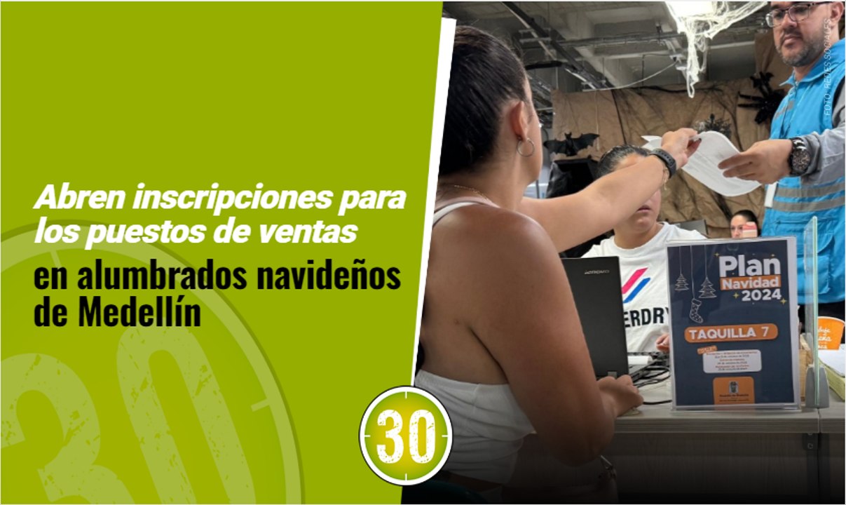 No se lo pierda! abren inscripciones para los puestos de ventas en alumbrados navideños de Medellín