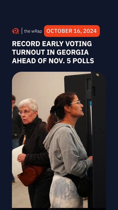 Georgia reports record turnout as early voting begins in US ...