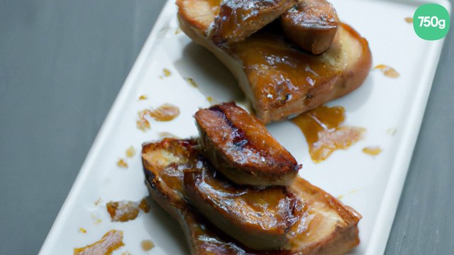 Toasts foie gras caramélisés