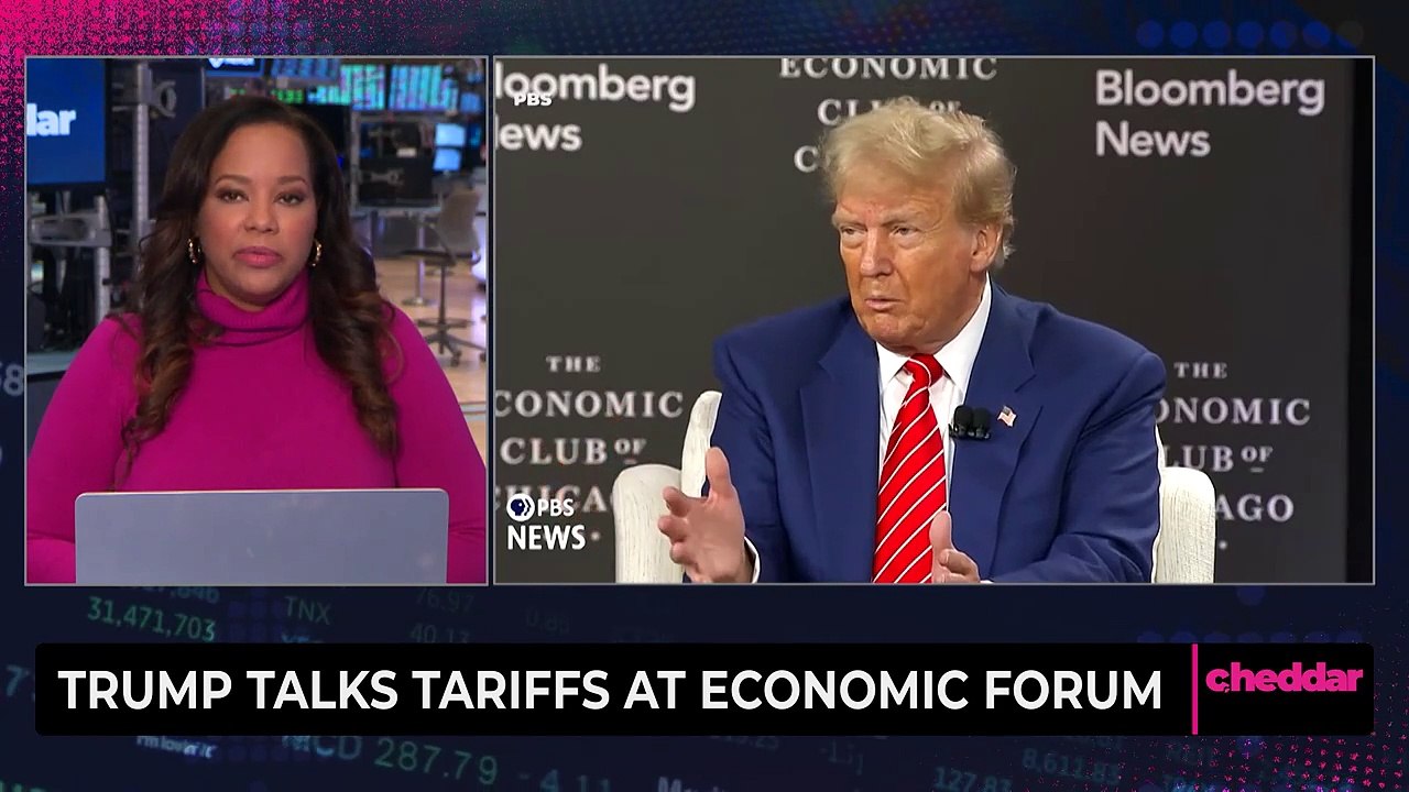 Trump Talks Tariffs at Economic Forum