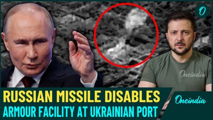 Скачать видео: VIDEO | Russian Missiles Pound Ukrainian Port | Five Workshops, Ten Ukrainian Weapons Destroyed