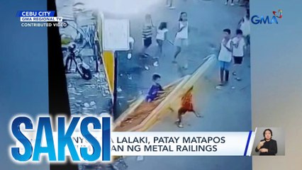 4-anyos na lalaki, patay matapos matumbahan ng metal railings | Saksi