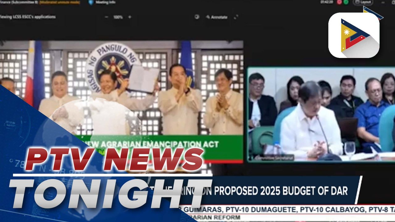 Senate conducts hearing on proposed 2025 budget of DAR