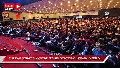 Türk sinemasının yıldızı Türkan Şoray'a KKTC'de "fahri doktora" ünvanı verildi
