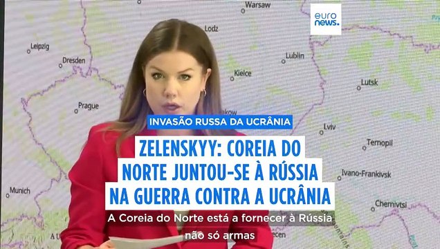 Zelenskyy: Coreia do Norte juntou-se à Rússia na guerra contra a Ucrânia