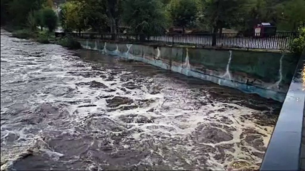 Crecida del río Alberche en Navaluenga