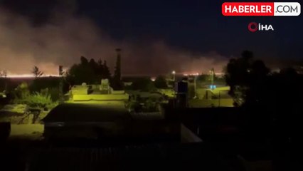 Kilis'te mayınlı bölgeye 2 havan mermisi düştü! TSK, top ve tank atışlarıyla karşılık veriyor