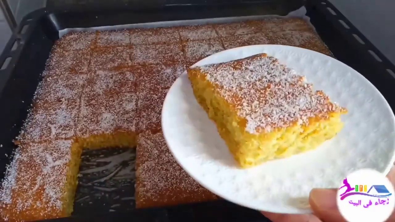 بسبوسة 5كاسات بدون دقيق أبيض وغير ب2بيضات بسيطة وسريعة