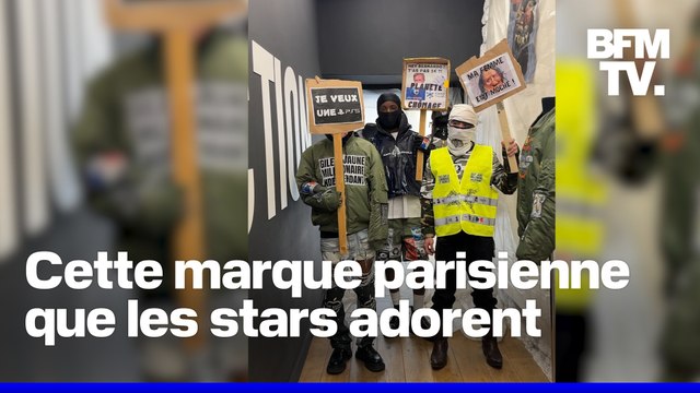 Des vestes à l’effigie de Marine Le Pen, des casquettes “place nette” et des slogans chocs… “Coucoubébé” s’amuse avec les codes de la mode
