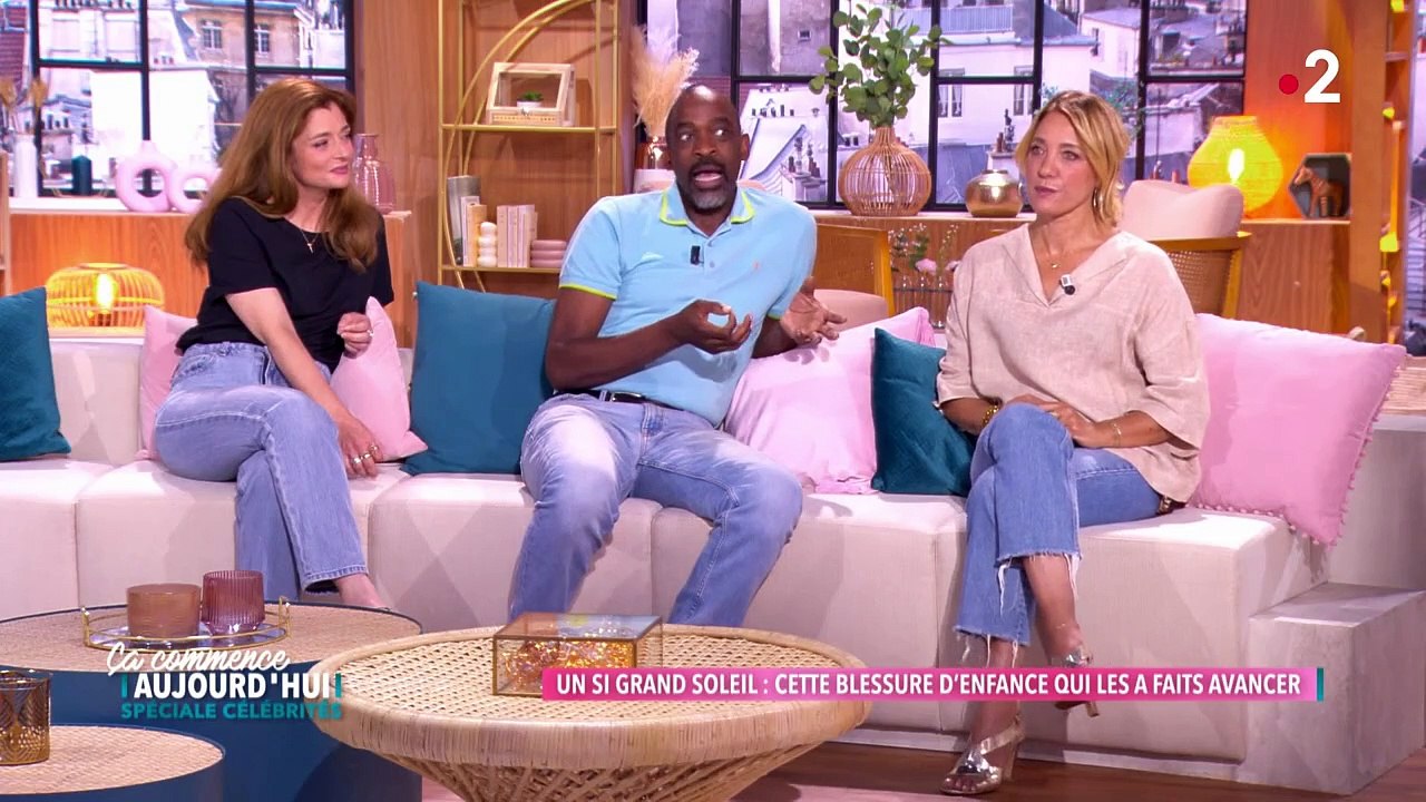 Bibi Tanga d'"Un si grand soleil" était l'invité de Faustine Bollaert dans "Ca commence aujourd'hui", sur France 2