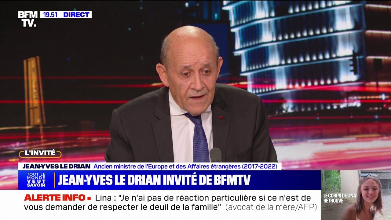 Proche-Orient: "Le président de la République a une approche très pragmatique de la situation", assure Jean-Yves Le Drian (ancien ministre des Affaires étrangères)