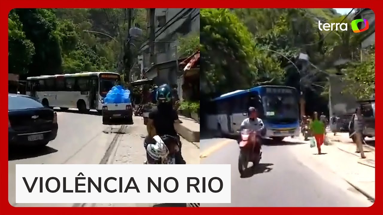 Criminosos sequestram ônibus para usar como barricadas na Zona Oeste do Rio de Janeiro