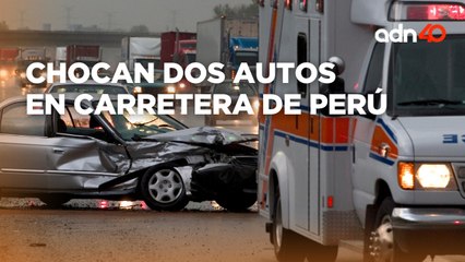 ¡Ni modo que no se quite!, así fue el choque entre dos autos en Perú