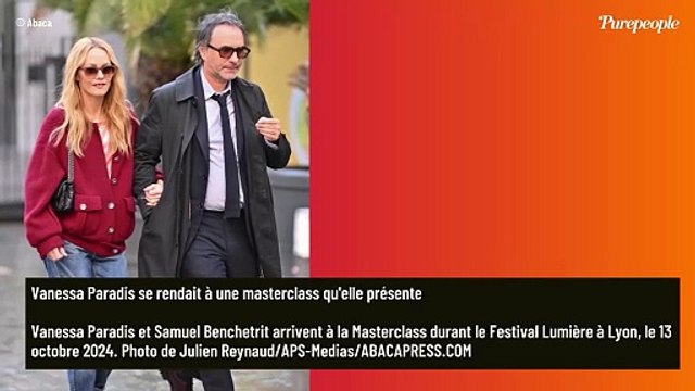 Vanessa Paradis au bras de son mari Samuel Benchetrit, rare apparition à deux au Festival Lumière de Lyon