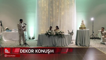 Damadın sağdıcının konuşmasına dayanamayan dekor, düştü