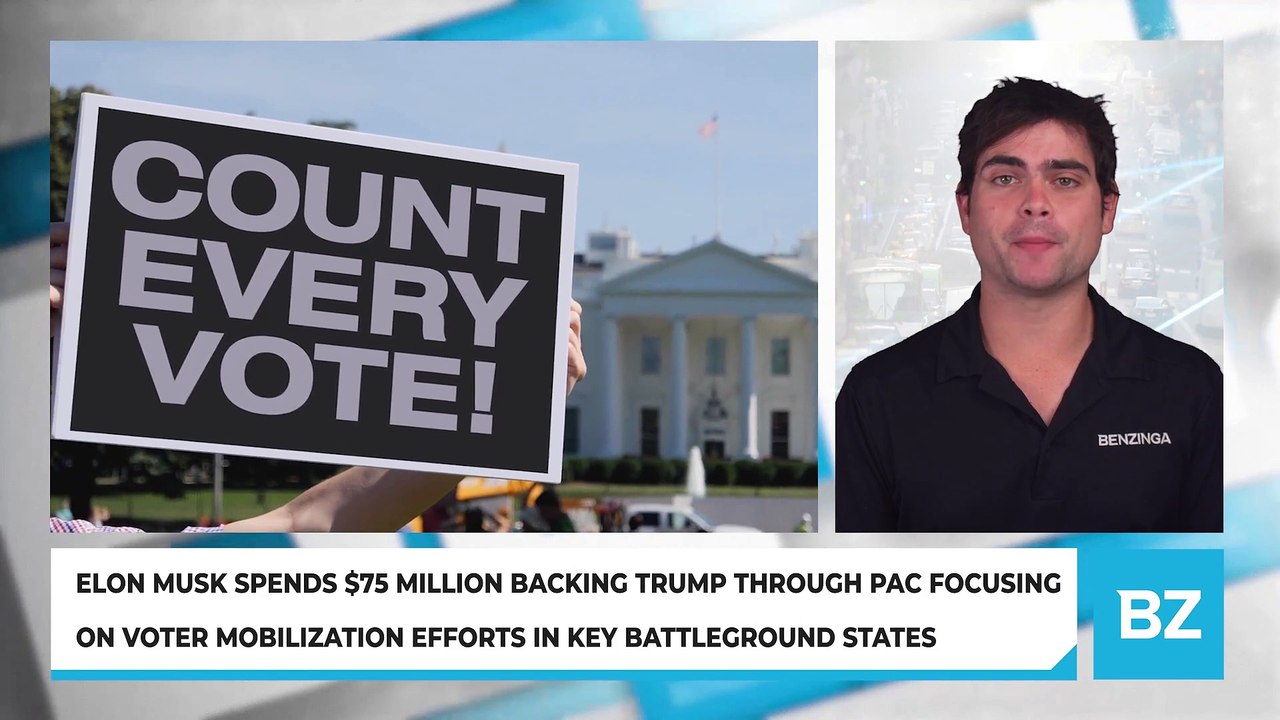 Elon Musk Spends $75 Million Backing Trump Through PAC Focusing On Voter Mobilization Efforts In Key Battleground States