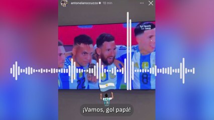 Download Video: La reacción de uno de los hijos de Messi al ver marcar a su padre: les va a emocionar