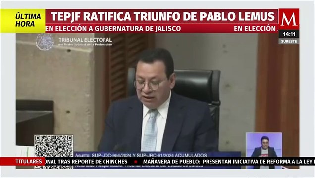 TEPJF ratifica triunfo de Pablo Lemus en elección a gubernatura de Jalisco